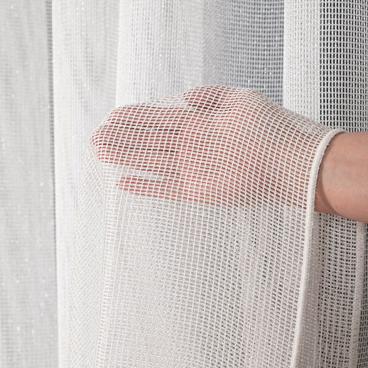 MALIA Firana fantazyjna z ołowianką, wysokość 300cm, kolor biały