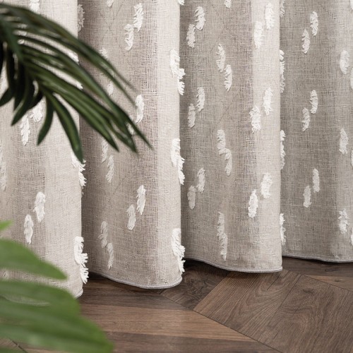 ALEXA Firana fantazyjna, wysokość 300cm, kolor kremowy