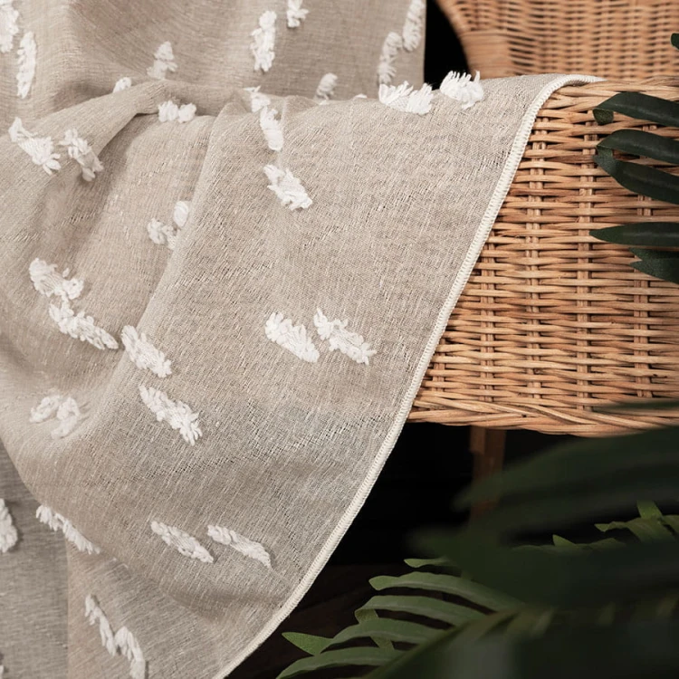 ALEXA Firana fantazyjna, wysokość 300cm, kolor chłodny beż