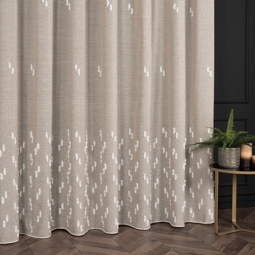 ALEXA Firana fantazyjna, wysokość 300cm, kolor chłodny beż
