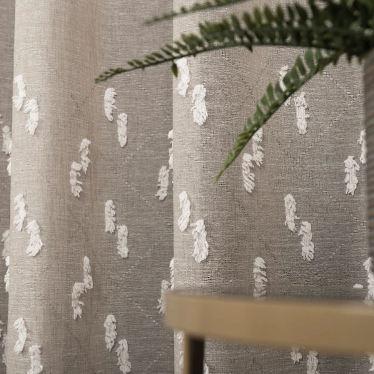 ALEXA Firana fantazyjna, wysokość 300cm, kolor chłodny beż