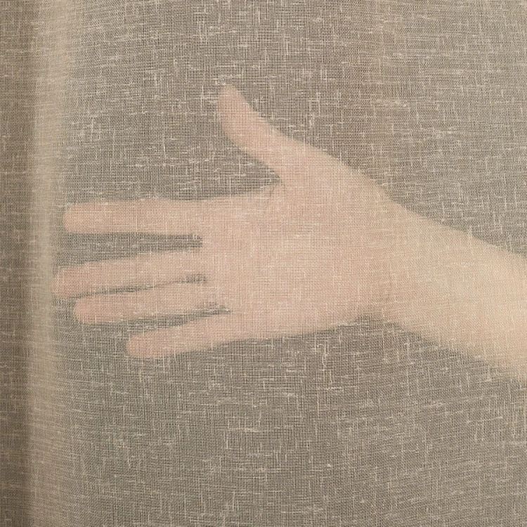 PETRA Firanka z ołowianką, wysokość 320cm, kolor beżowy