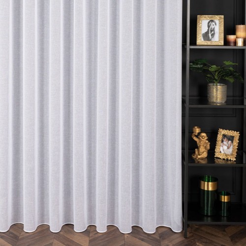 PETRA Firanka z ołowianką, wysokość 320cm, kolor biały