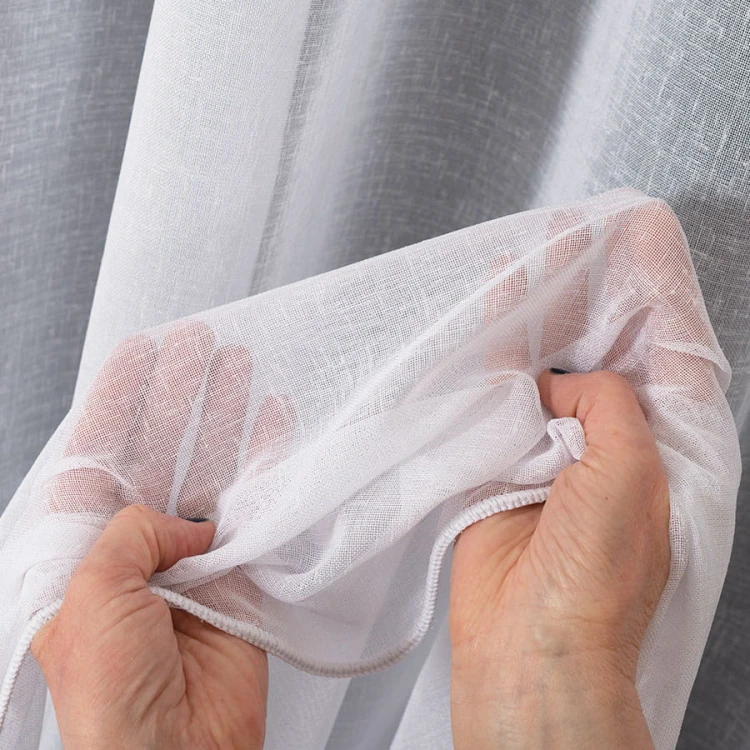 PETRA Firanka z ołowianką, wysokość 320cm, kolor biały