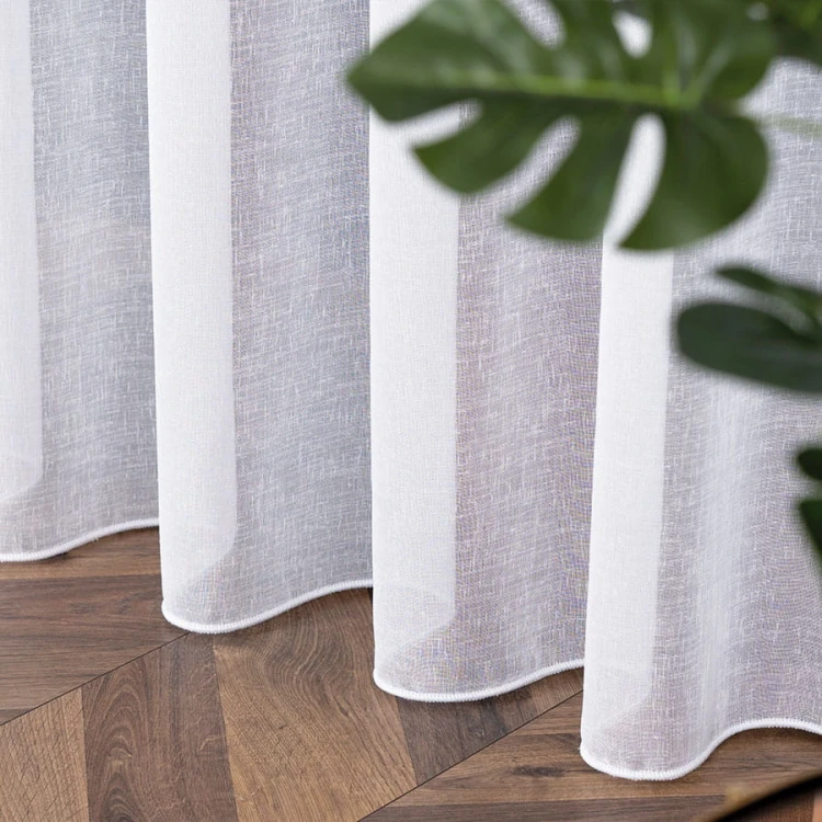 PETRA Firanka z ołowianką, wysokość 320cm, kolor biały