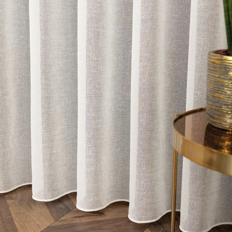 PETRA Firanka z ołowianką, wysokość 320cm, kolor ecru