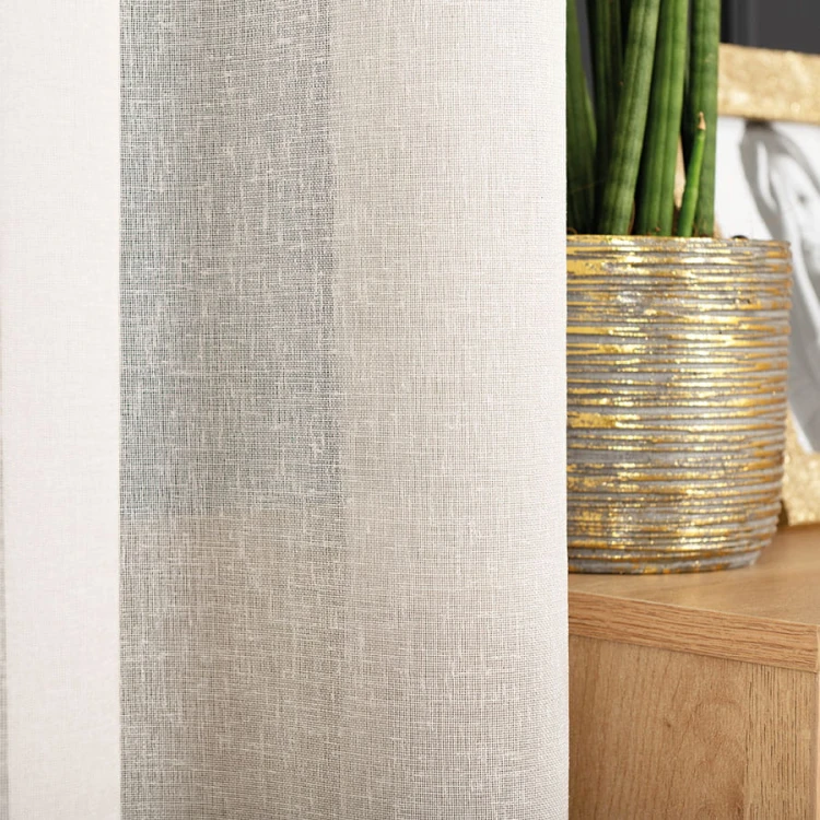 PETRA Firanka z ołowianką, wysokość 320cm, kolor ecru