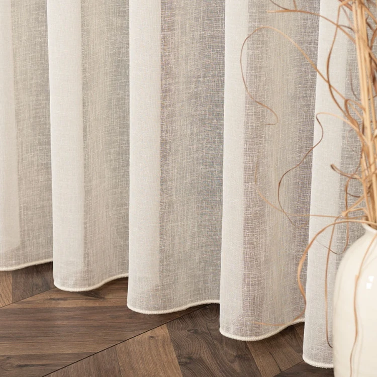 PETRA Firanka z ołowianką, wysokość 320cm, kolor kremowy