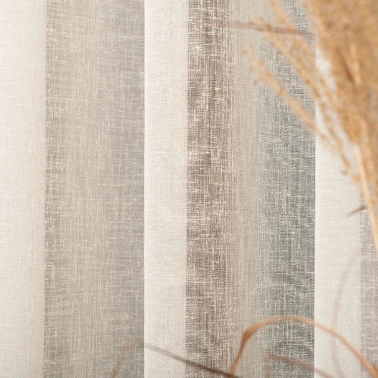 PETRA Firanka z ołowianką, wysokość 320cm, kolor kremowy