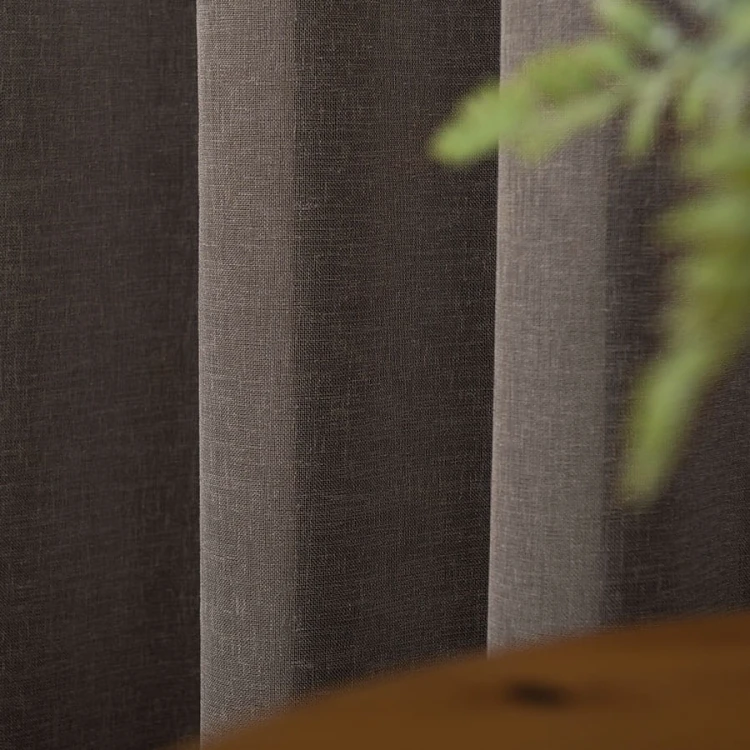 PETRA Firanka z ołowianką, wysokość 320cm, kolor brązowy