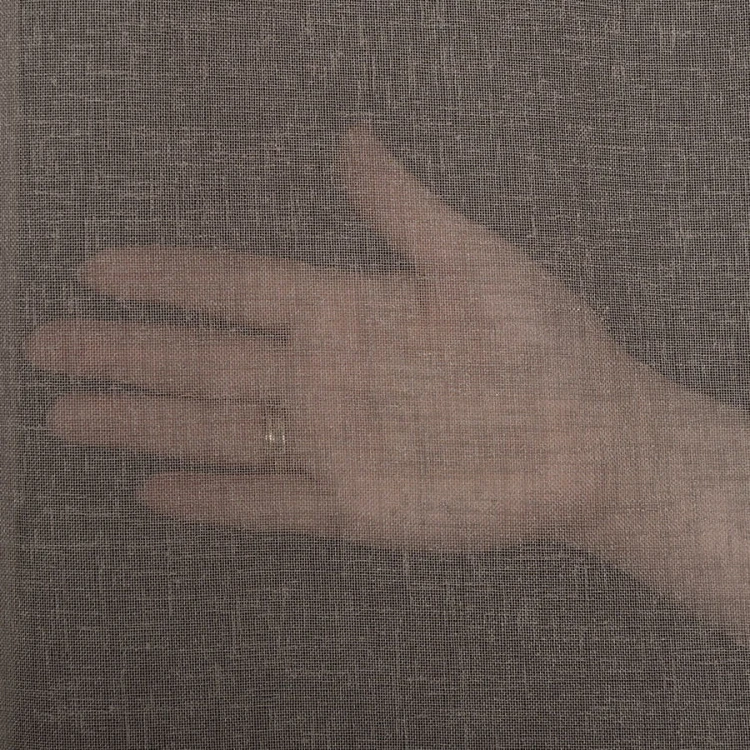 PETRA Firanka z ołowianką, wysokość 320cm, kolor brązowy