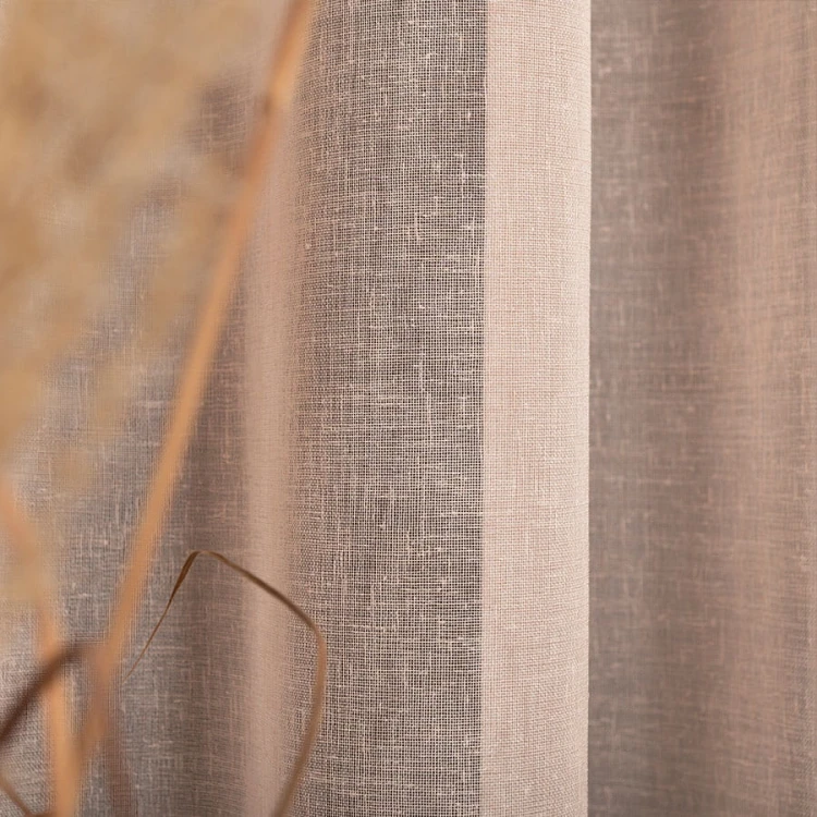 PETRA Firanka z ołowianką, wysokość 320cm, kolor pastelowy różowy