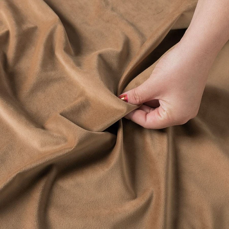 VELVET Tkanina dekoracyjna, wysokość 300cm, kolor 011 camelowy VELVET/TZP/011/000300/1