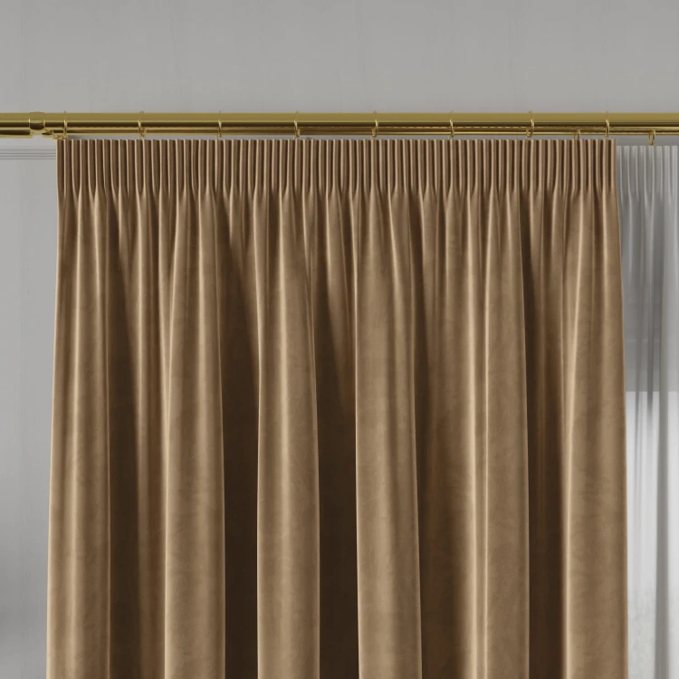 VELVET Tkanina dekoracyjna, wysokość 300cm, kolor 011 camelowy VELVET/TZP/011/000300/1