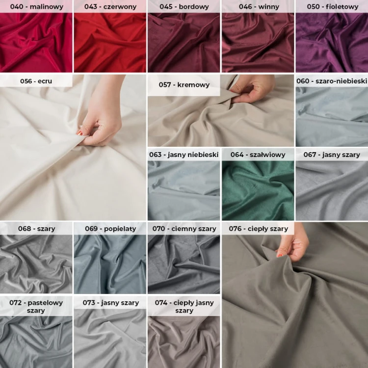 VELVET Tkanina dekoracyjna, wysokość 300cm, kolor 045 bordowy VELVET/TZP/045/000300/1