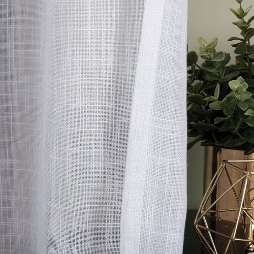 Firana typu Lniana, gruba na przelotkach 300 cm x 250