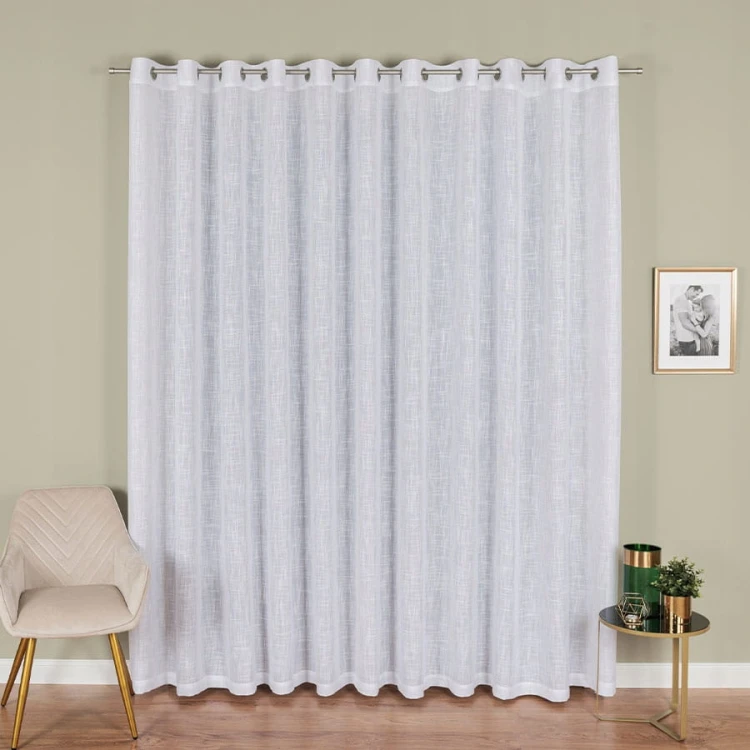 Firana typu Lniana na przelotkach 250 cm x 500