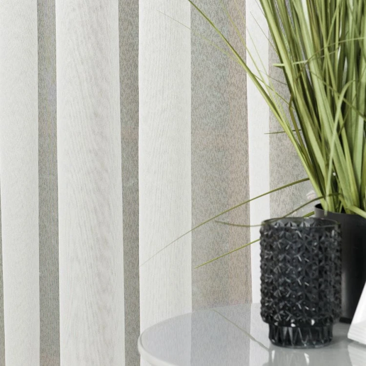 Firanka fantazyjna na markizecie z ołowianką, wysokość 330cm, kolor kremowy