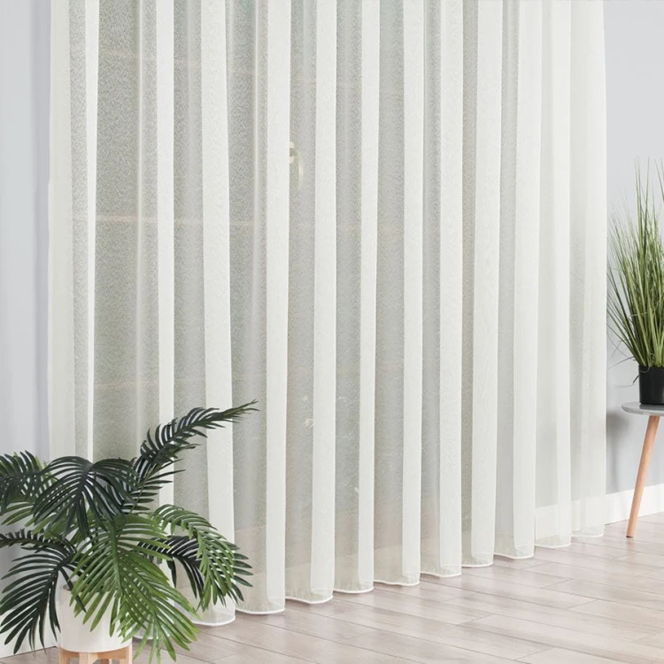 Firanka fantazyjna na markizecie z ołowianką, wysokość 330cm, kolor kremowy