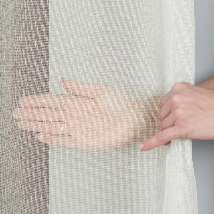 Firanka fantazyjna na markizecie z ołowianką, wysokość 330cm, kolor kremowy