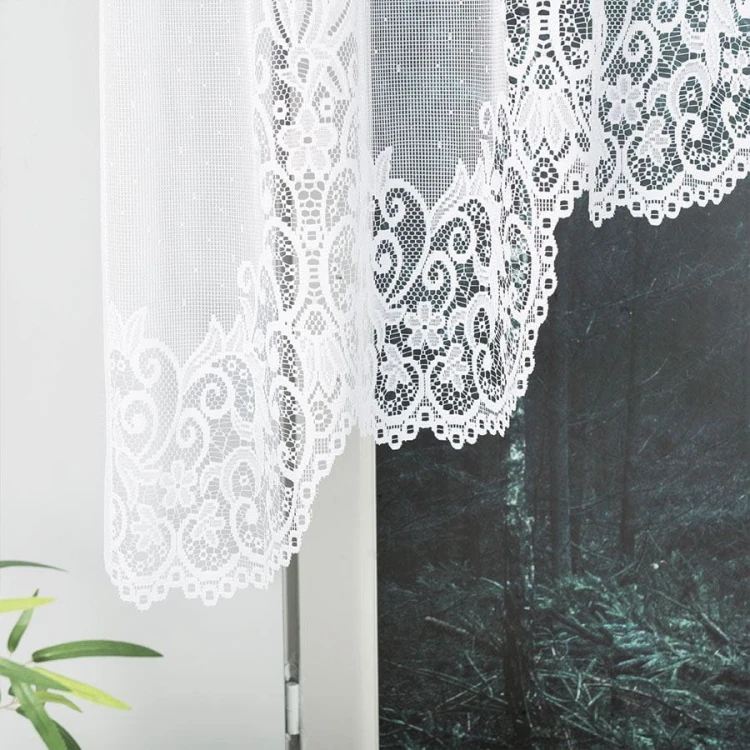 BERENIKA Firanka żakardowa gotowa, szerokość 300 x wysokość 120cm, kolor biały