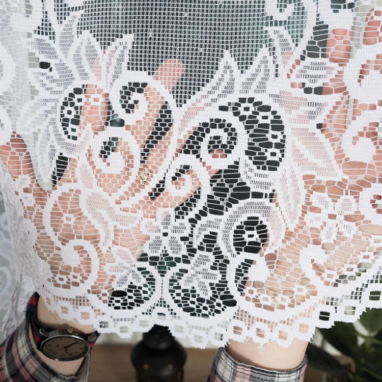 BERENIKA Firanka żakardowa gotowa, szerokość 250 x wysokość 120cm, kolor biały