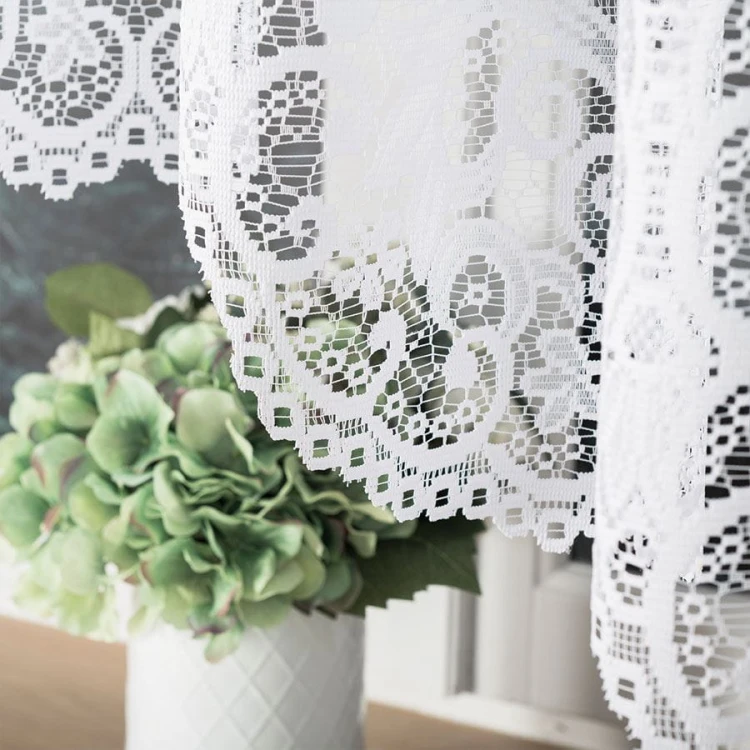 BERENIKA Firanka żakardowa gotowa, szerokość 400 x wysokość 170cm, kolor biały