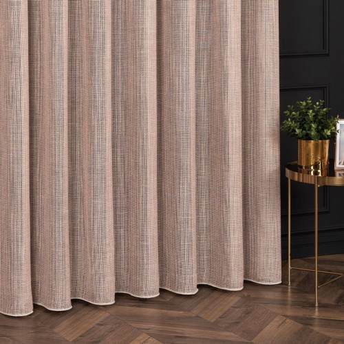 ALTERA Firanka, wysokość 310cm, kolor różowy z błyskiem