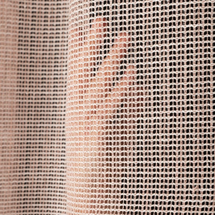 ALTERA Firanka, wysokość 310cm, kolor różowy z błyskiem