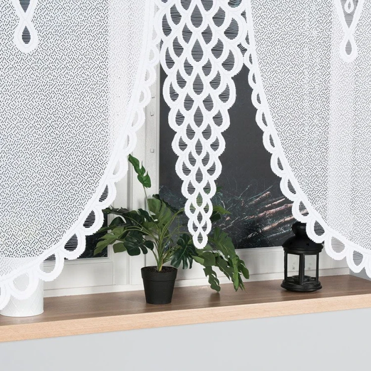 ERYKA Panel żakardowy gotowy, szerokość 160 x wysokość 160cm, kolor biały