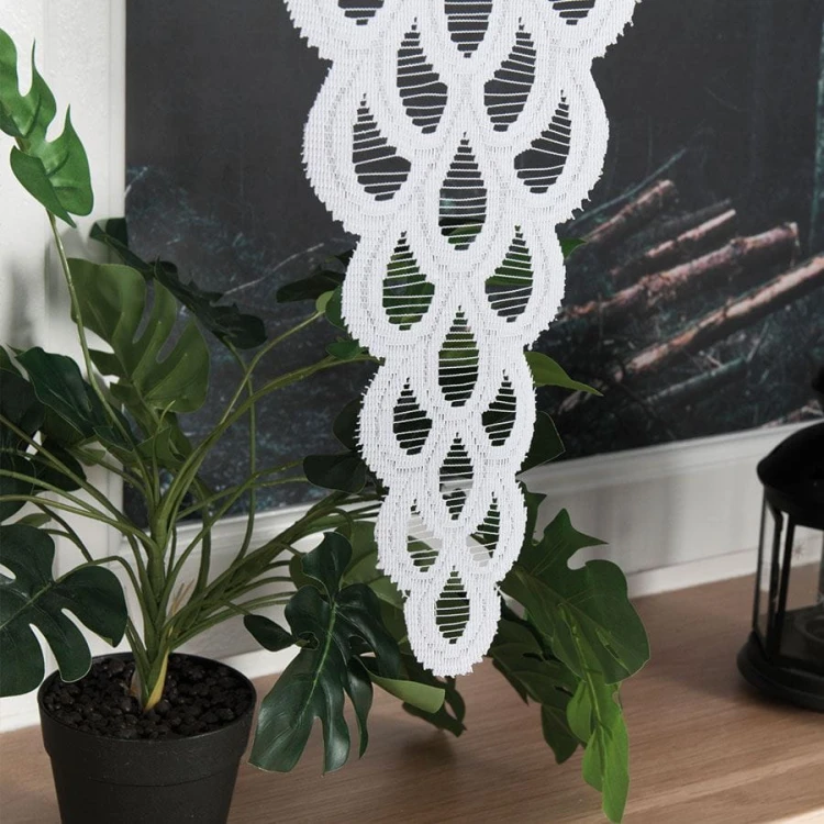 ERYKA Panel żakardowy gotowy, szerokość 160 x wysokość 160cm, kolor biały