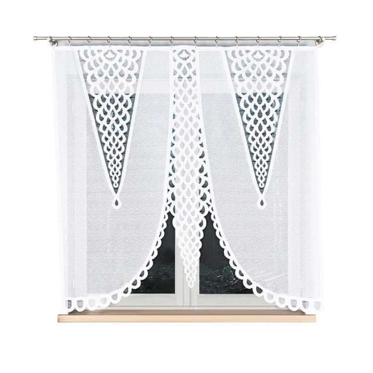 ERYKA Panel żakardowy gotowy, szerokość 160 x wysokość 160cm, kolor biały