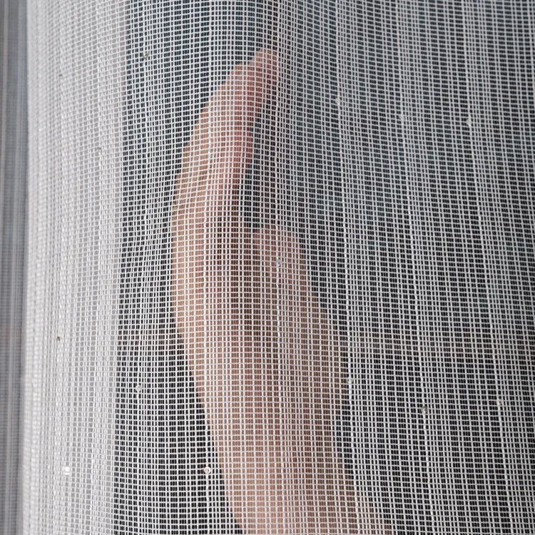 Firanka fantazyja z cekinami i z ołowianką, wysokość 300cm, kolor biały