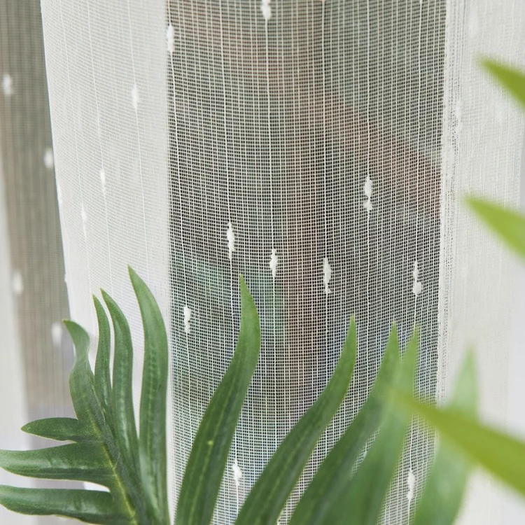 Firanka fantazyjna, wysokość 330cm, kolor kremowy