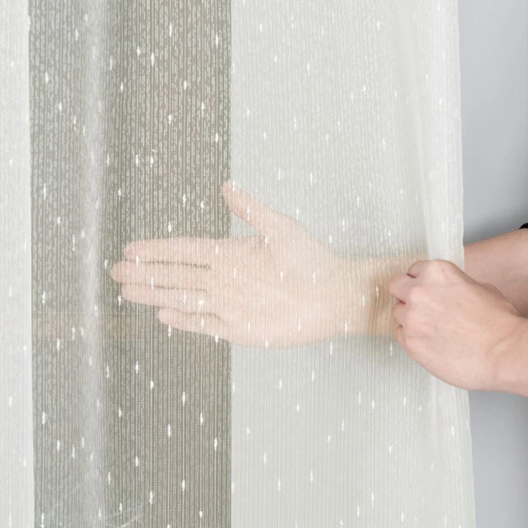 Firanka fantazyjna, wysokość 330cm, kolor kremowy