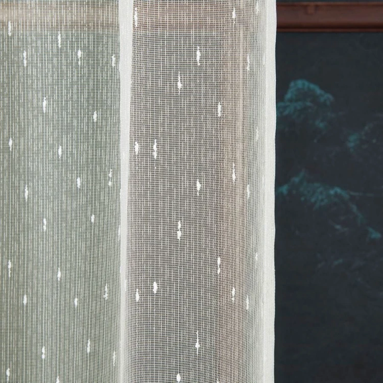 Firanka fantazyjna, wysokość 330cm, kolor kremowy