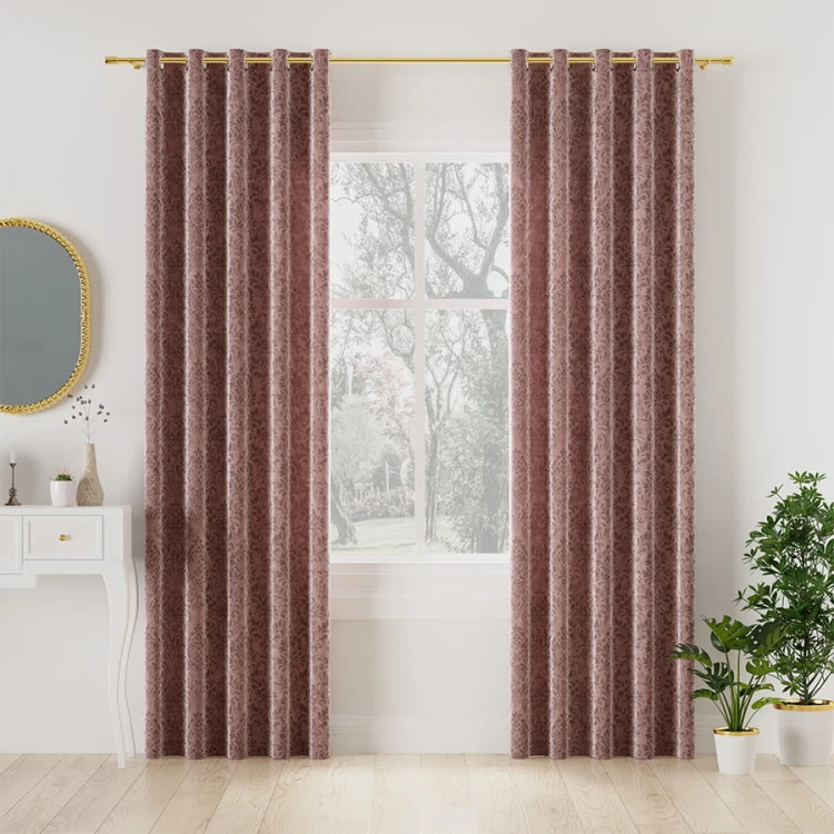 MADELINE Tkanina dekoracyjna, wysokość 300cm, kolor różowy