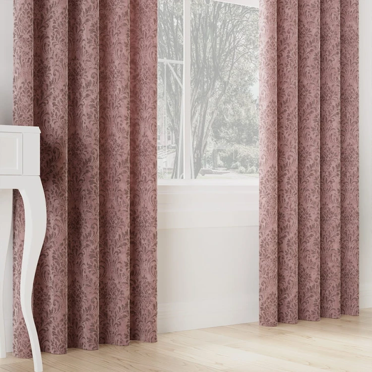 MADELINE Tkanina dekoracyjna, wysokość 300cm, kolor różowy