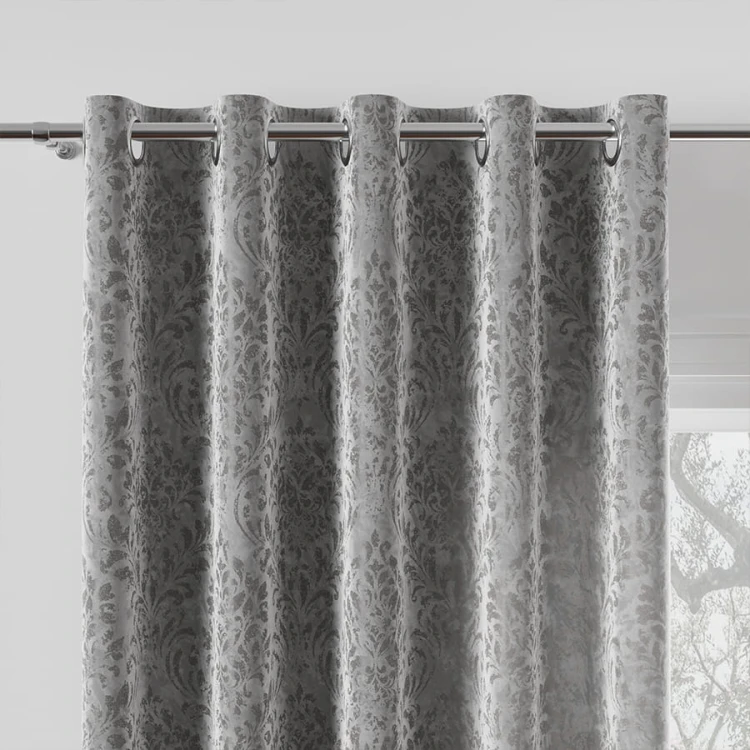 MADELINE Tkanina dekoracyjna, wysokość 300cm, kolor szary