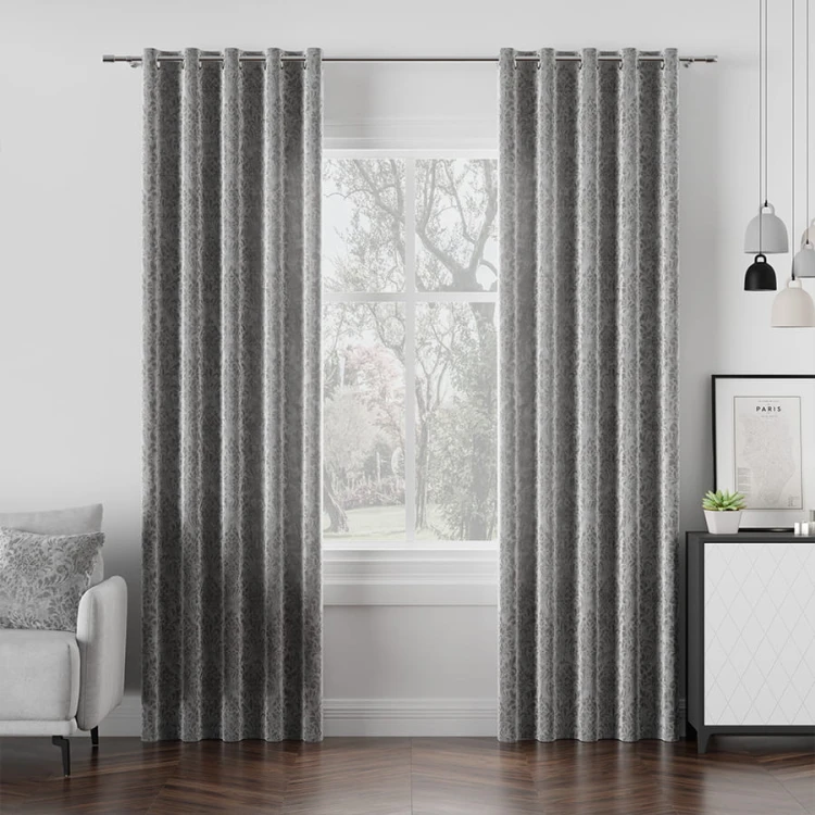 MADELINE Tkanina dekoracyjna, wysokość 300cm, kolor szary