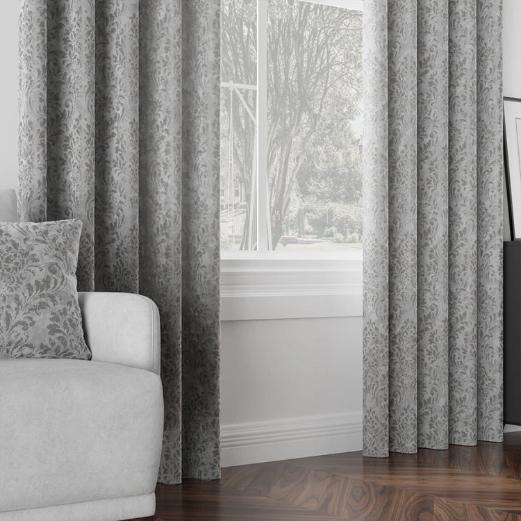 MADELINE Tkanina dekoracyjna, wysokość 300cm, kolor szary