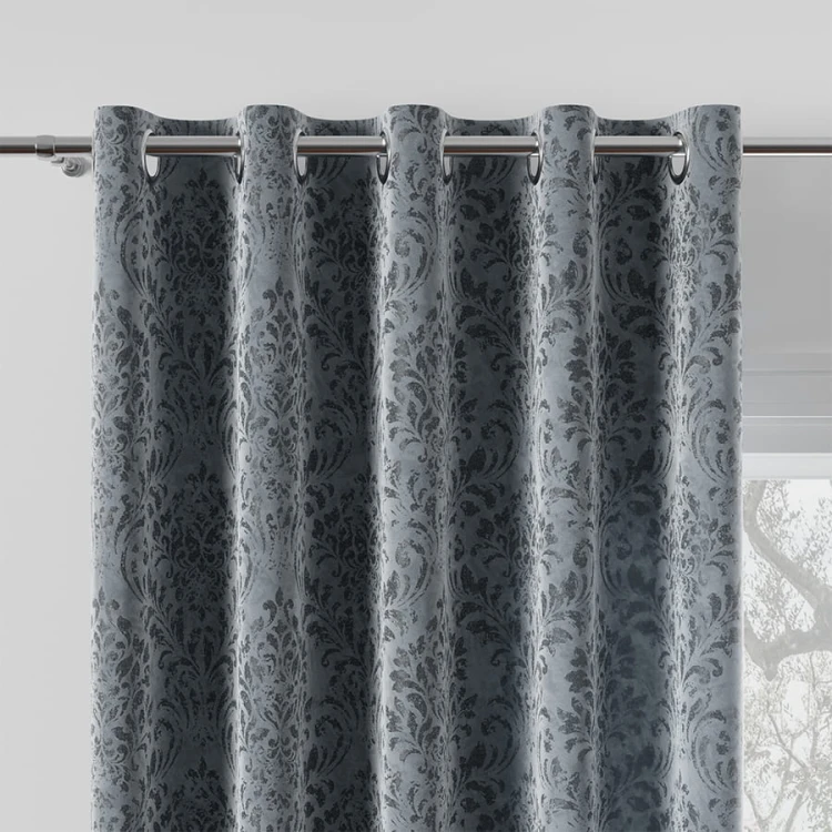 MADELINE Tkanina dekoracyjna, wysokość 300cm, kolor niebieski