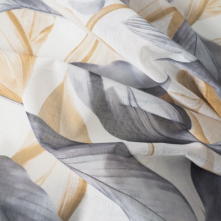 PERUGA Tkanina dekoracyjna LINO, wysokość 190cm, kolor musztardowy