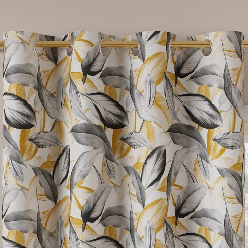 PERUGA Tkanina dekoracyjna bawełniana PANAMA, 142cm, kolor musztardowy