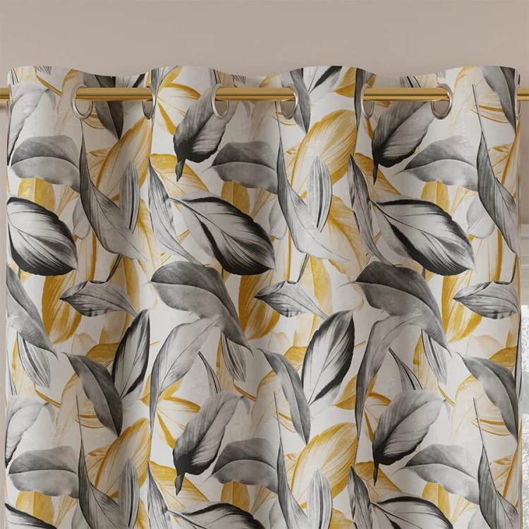 PERUGA Tkanina dekoracyjna bawełniana PANAMA, 142cm, kolor musztardowy