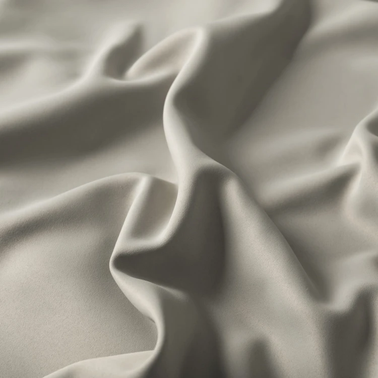 GRETA Tkanina dekoracyjna typu blackout, wysokość 320cm, kolor beżowo szary