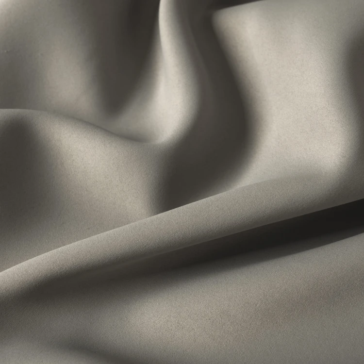 GRETA Tkanina dekoracyjna typu blackout, wysokość 320cm, kolor ciemny beżowo szary