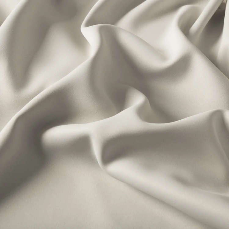 GRETA Tkanina dekoracyjna typu blackout, wysokość 320cm, kolor jasny beżowo szary