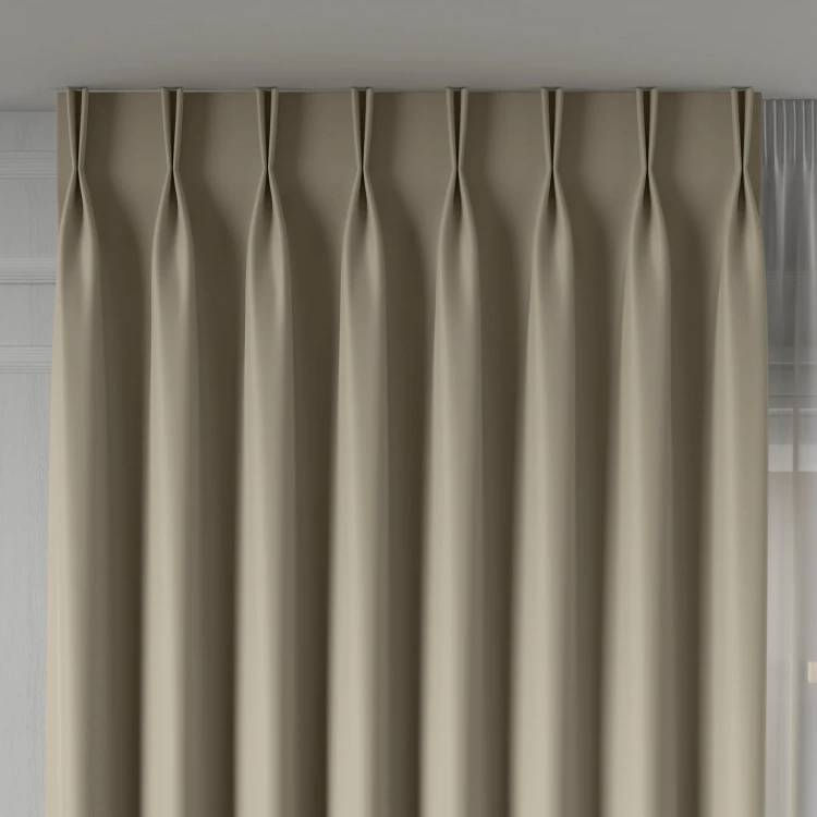 GRETA Tkanina dekoracyjna typu blackout, wysokość 320cm, kolor kremowy