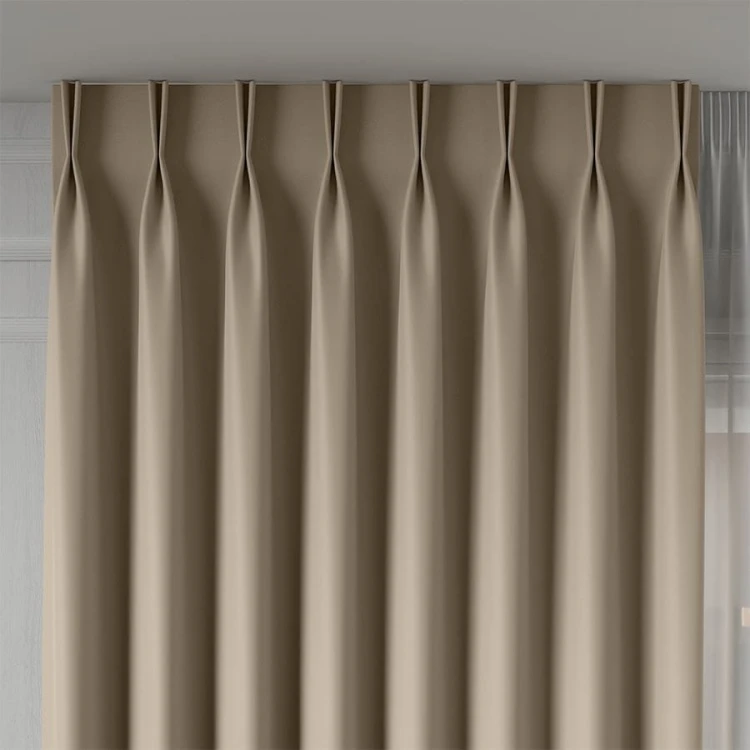 GRETA Tkanina dekoracyjna typu blackout, wysokość 320cm, kolor kremowy